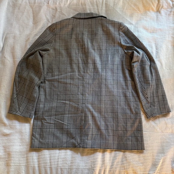 Madewell Caldwell Oversized Double-Breasted Plaid Blazer - Picture 4 of 7